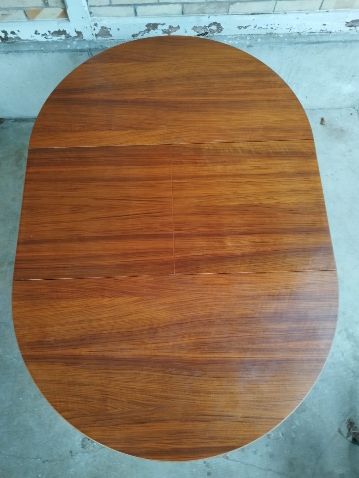 Vintage baumann round scandinavian table extendable a system