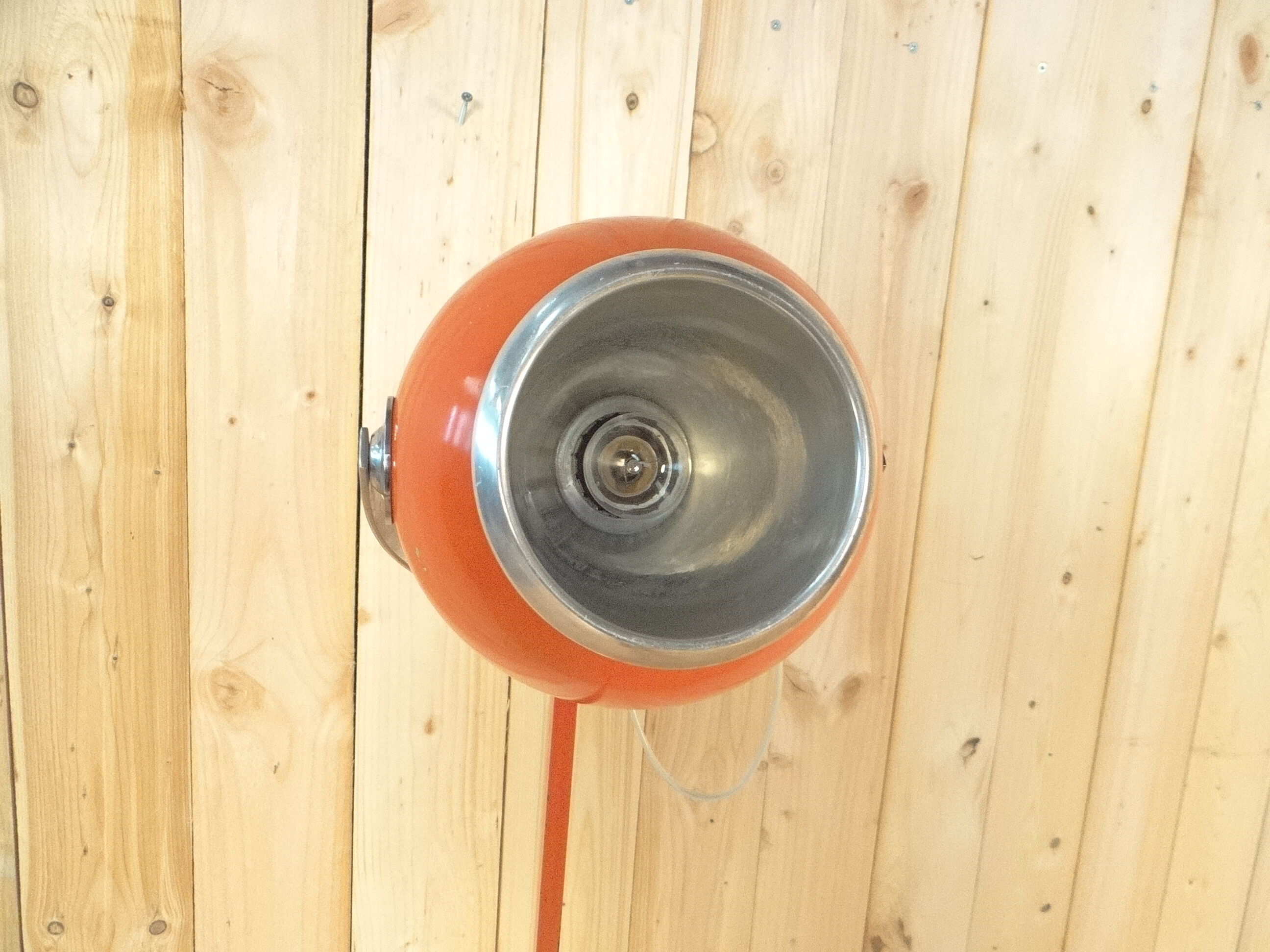Vintage orange lamppost