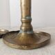Bougeoirs en laiton vintage : bougeoirs dorés des années 50, ensemble de 2