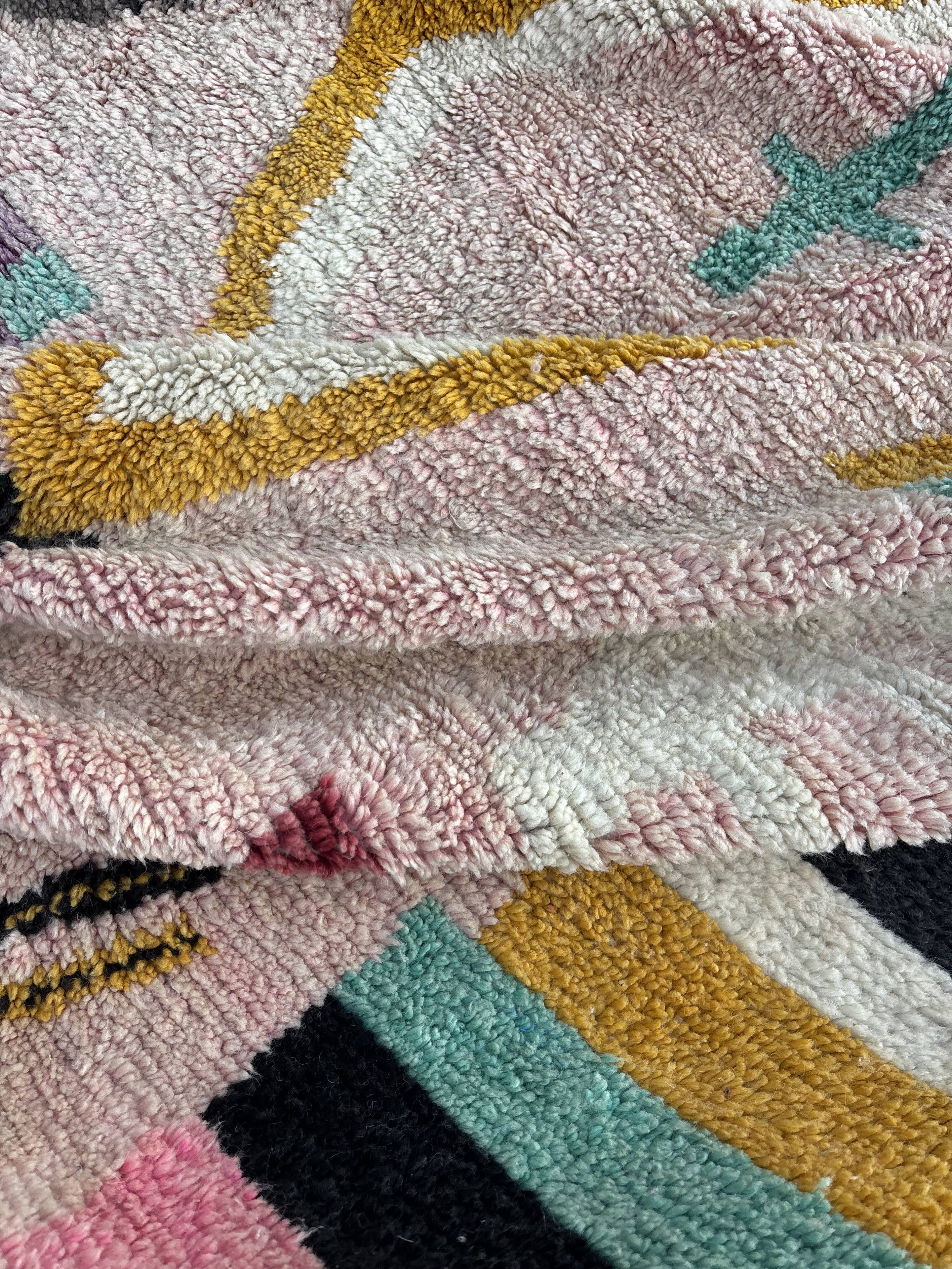 Berber Moroccan Boujad rug in wool