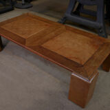 Leather coffee table 1970 " checkers "