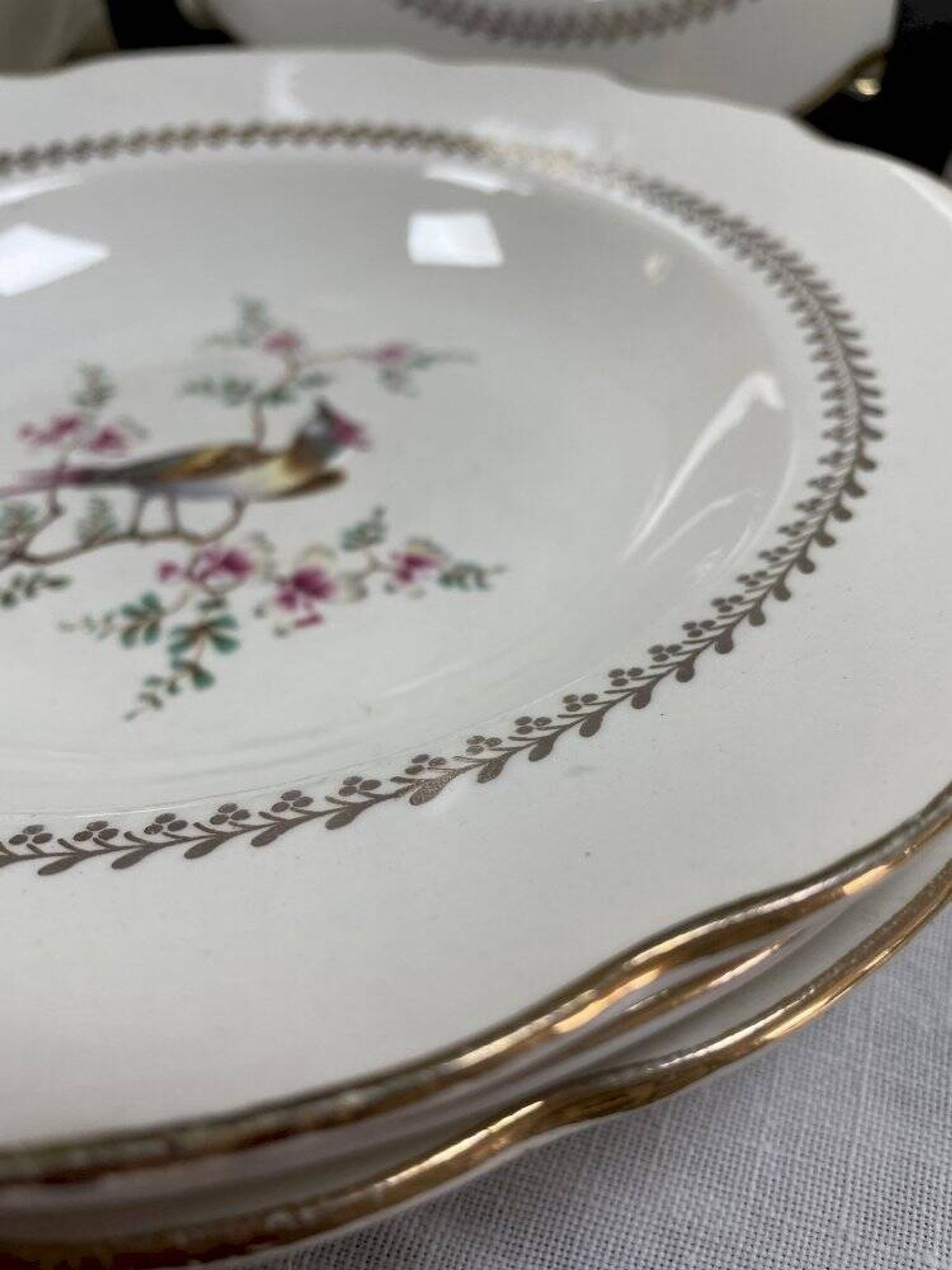 Set of 4 deep plates Gien Tokio diameter 23 cm