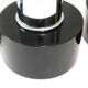 Set of 2 table lamps bases black resin and chrome steel 1970s
