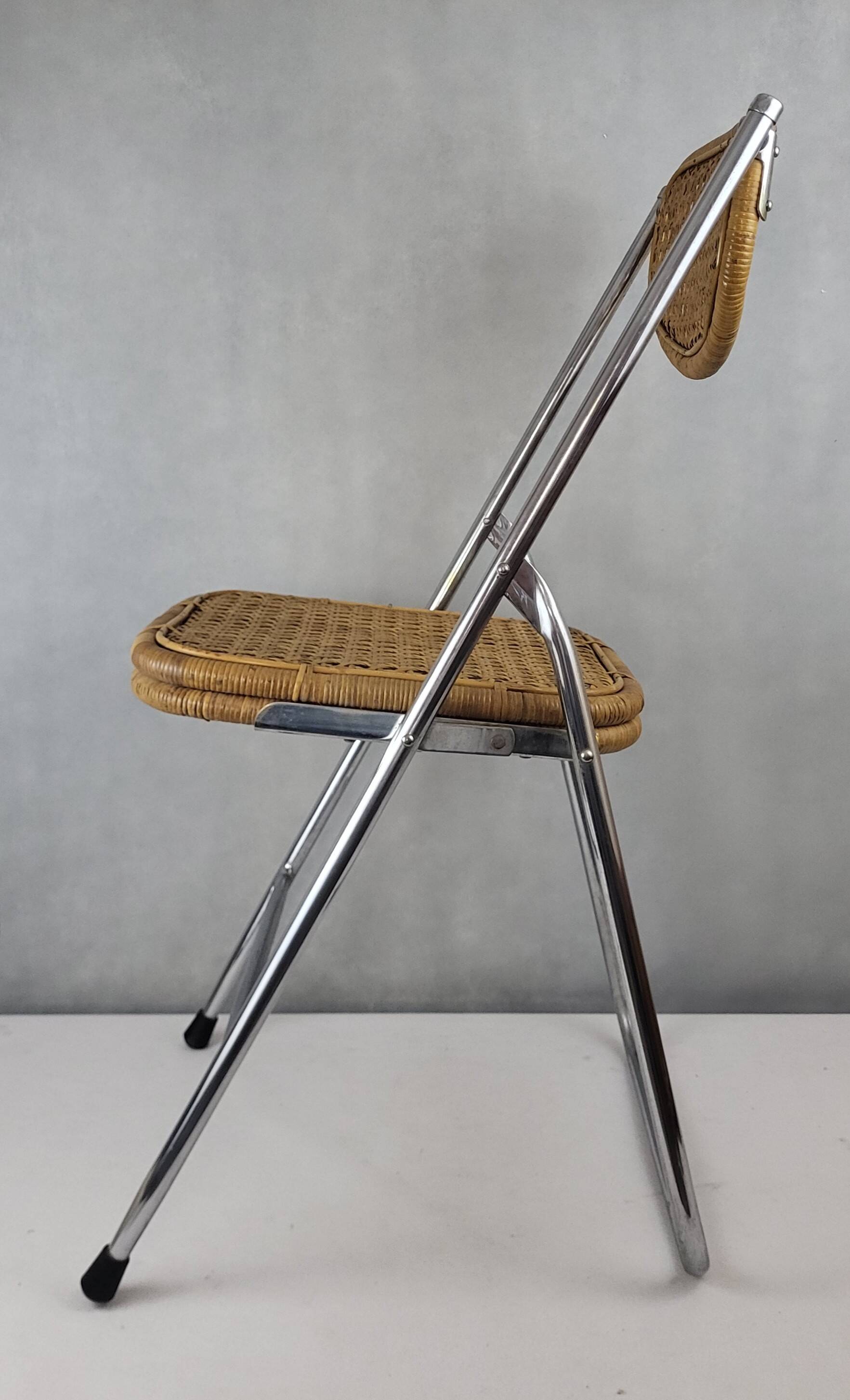 Rattan folding chair 1970
