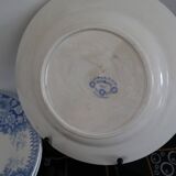 Set of 5 flat plates Sarreguemines Jardinière