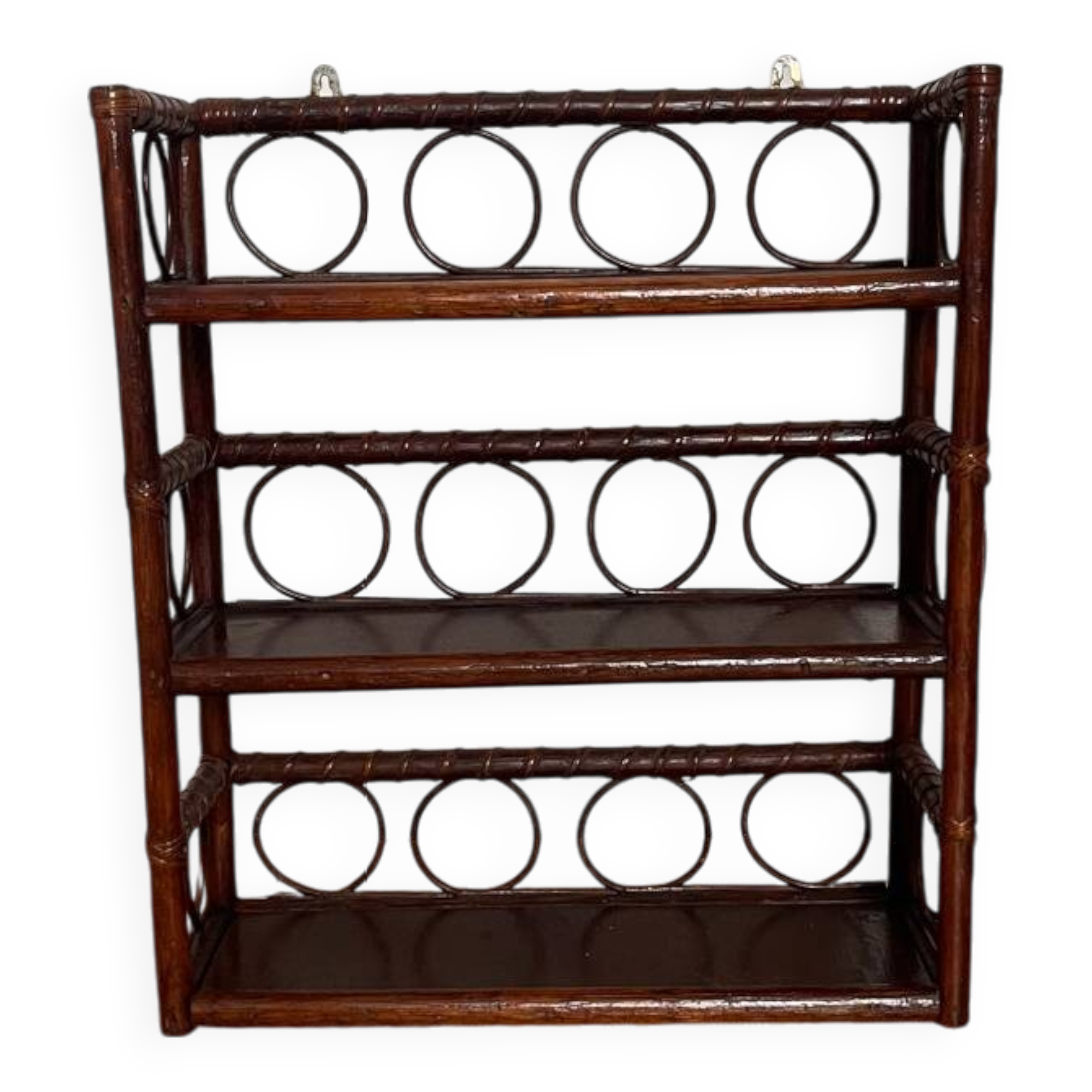 Vintage rattan shelf