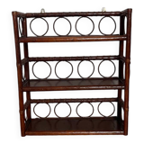 Vintage rattan shelf