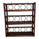 Étagère vintage en rotin