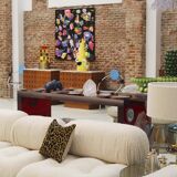 White Modular Sofa Model Camaleonda Designed By Mario Bellini. Italy 1970