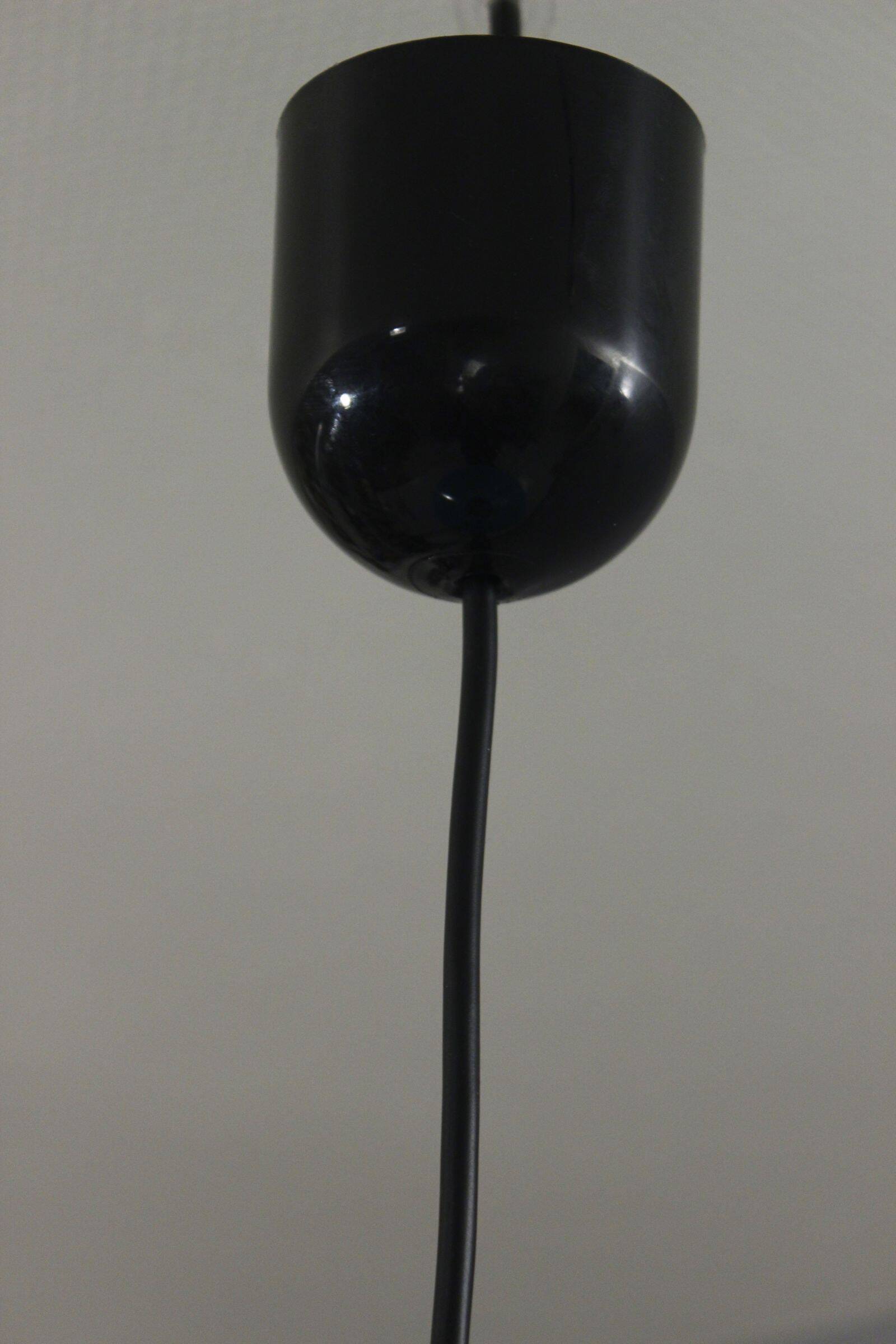 Post-modern suspension lamp Memphis metal & plastic design Brilliant 1980s