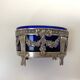 Pair of solid silver salt cellars - Silversmith Léon Lapar 1880