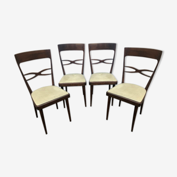 4 chairs of the 50s Consorsio Serie Friuli