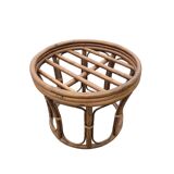 Vintage rattan pouf