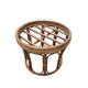 Vintage rattan pouf