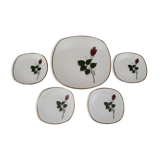 Ensemble 5 pièces pour apéritif en porcelaine Bavaria