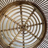 Wicker and rattan basket