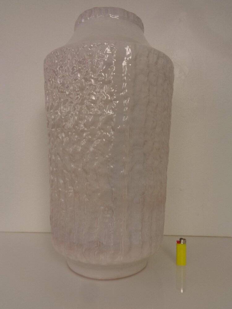 Large White 211-55 Ceramic Vase from Carstens Tönnieshof, 1970s