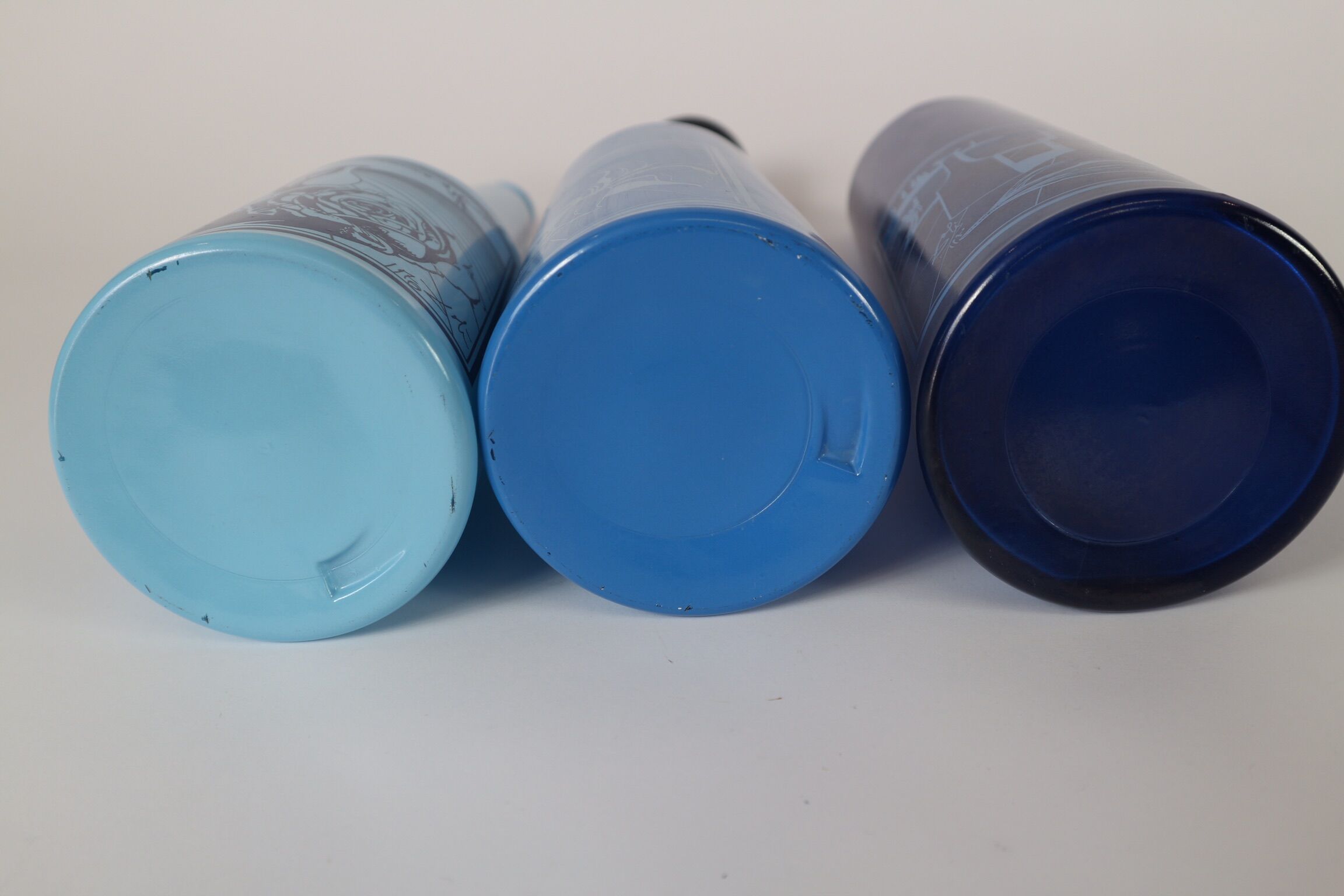 three blue bottles by Salvador Dali for Rosso Antico