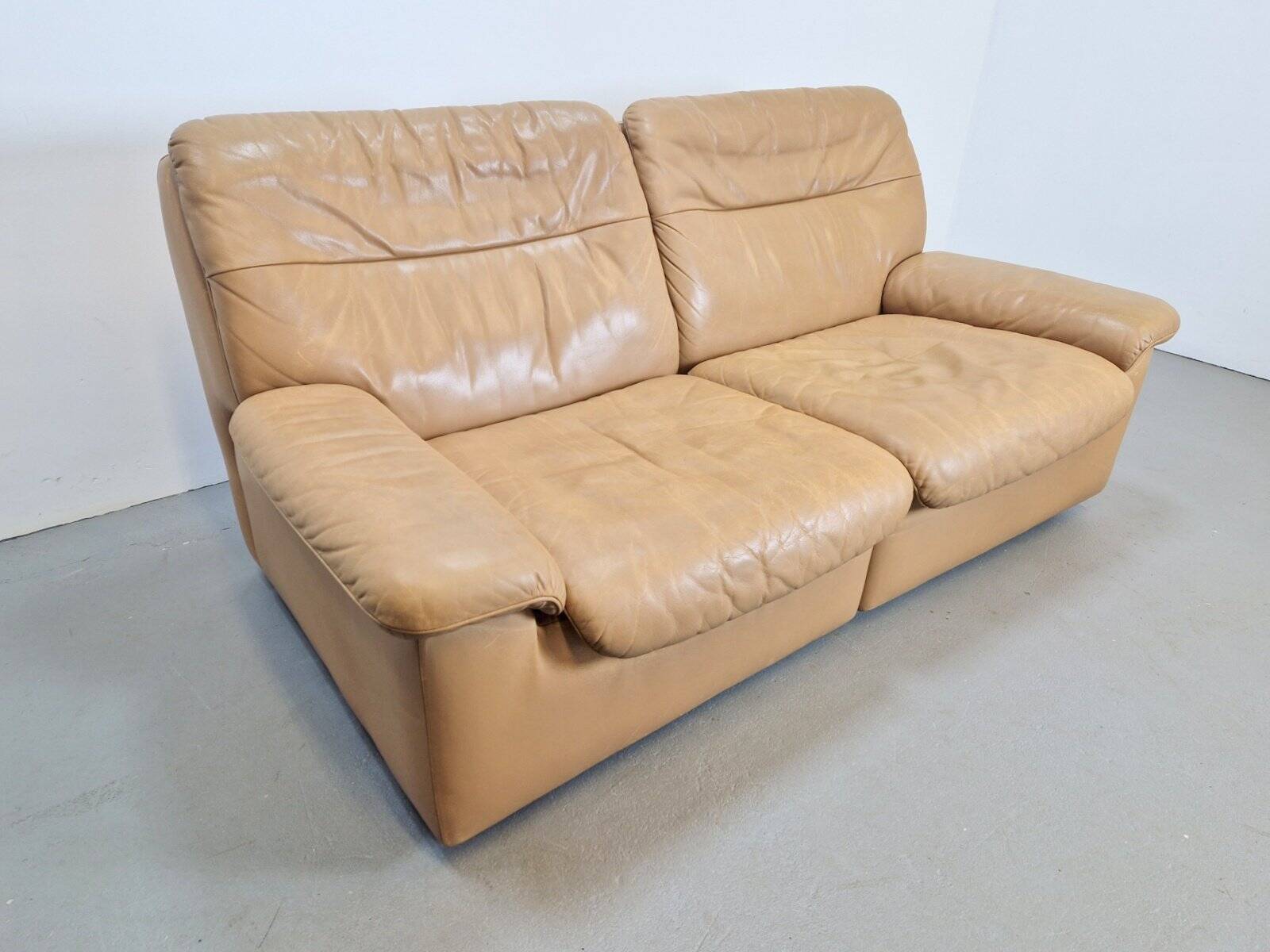 Vintage Leather DS 66 2-Seater Sofa by Carl Larsson for de Sede, 1970s