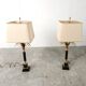 Paire de lampes de table vintage Hollywood Regency, 1970
