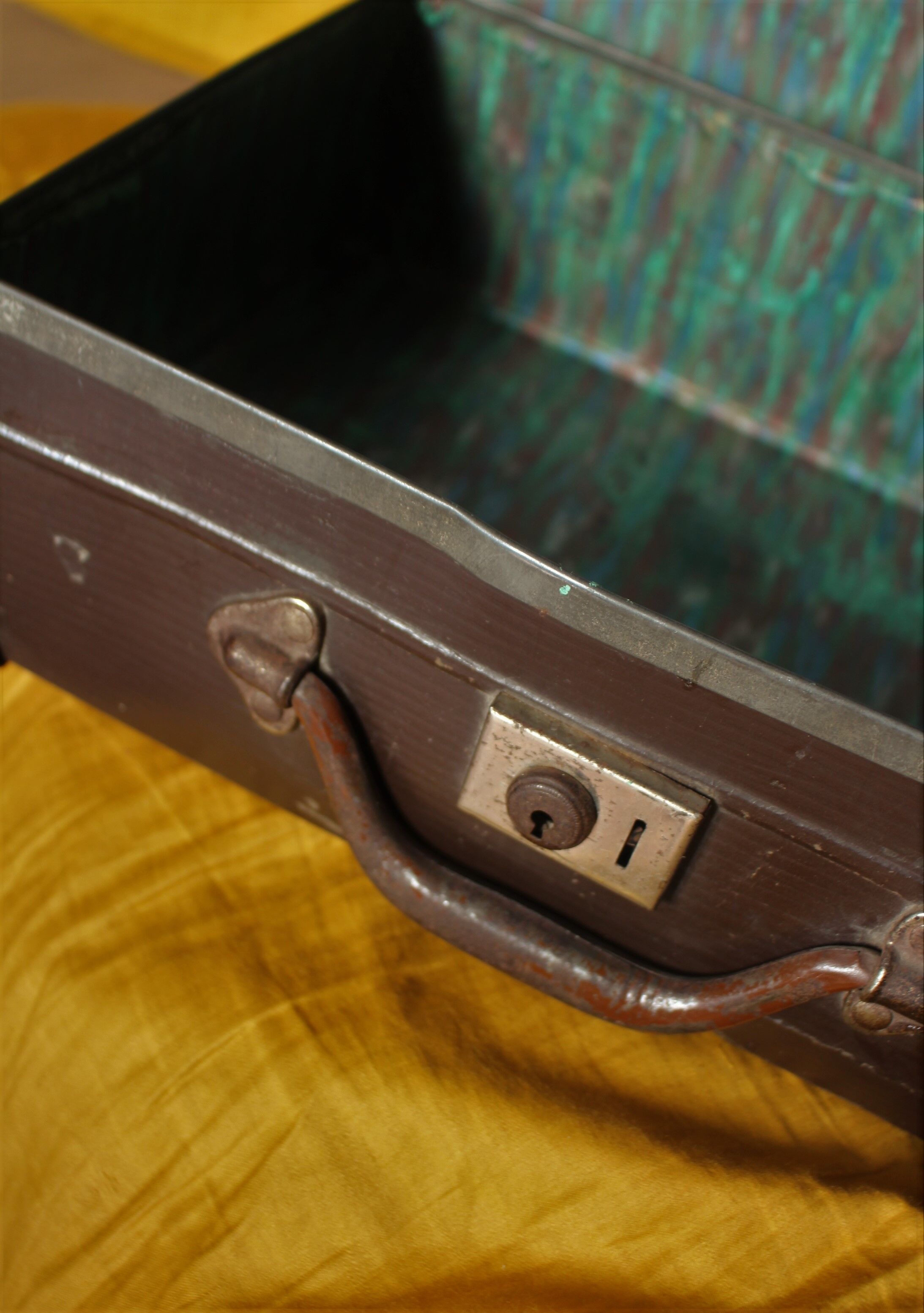 Brown vintage suitcase