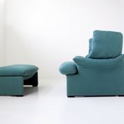 Cassina 'Portovenere' lounge chair with footstool – Vico Magistretti