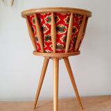 Vintage sewing basket worker