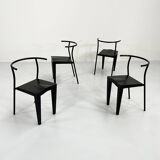 Set of 4 Dr. Glob chairs by Philippe Starck for Kartell 1980