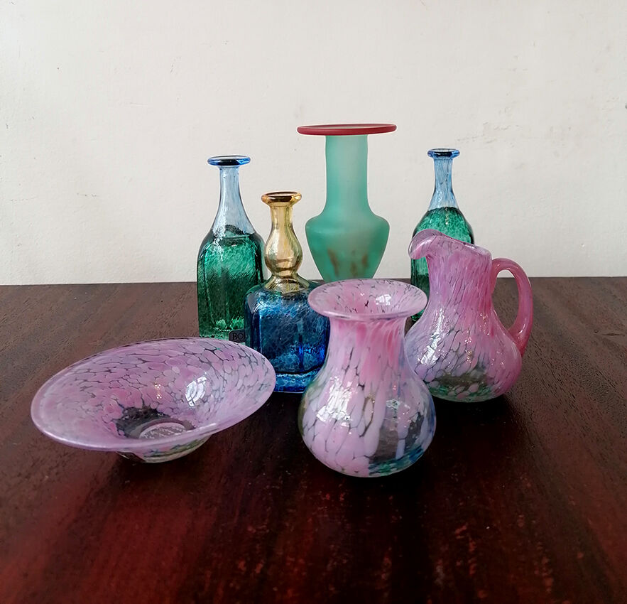 Set of glass vases, Kosta Boda, 1970