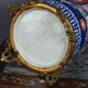 Porcelain vase Imari gilded brass frame Japan 1850-1900.  SB