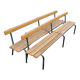 Pair of Mullca nursery school benches 1950s