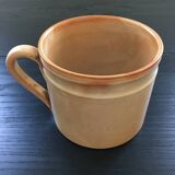 Beige stoneware pitcher