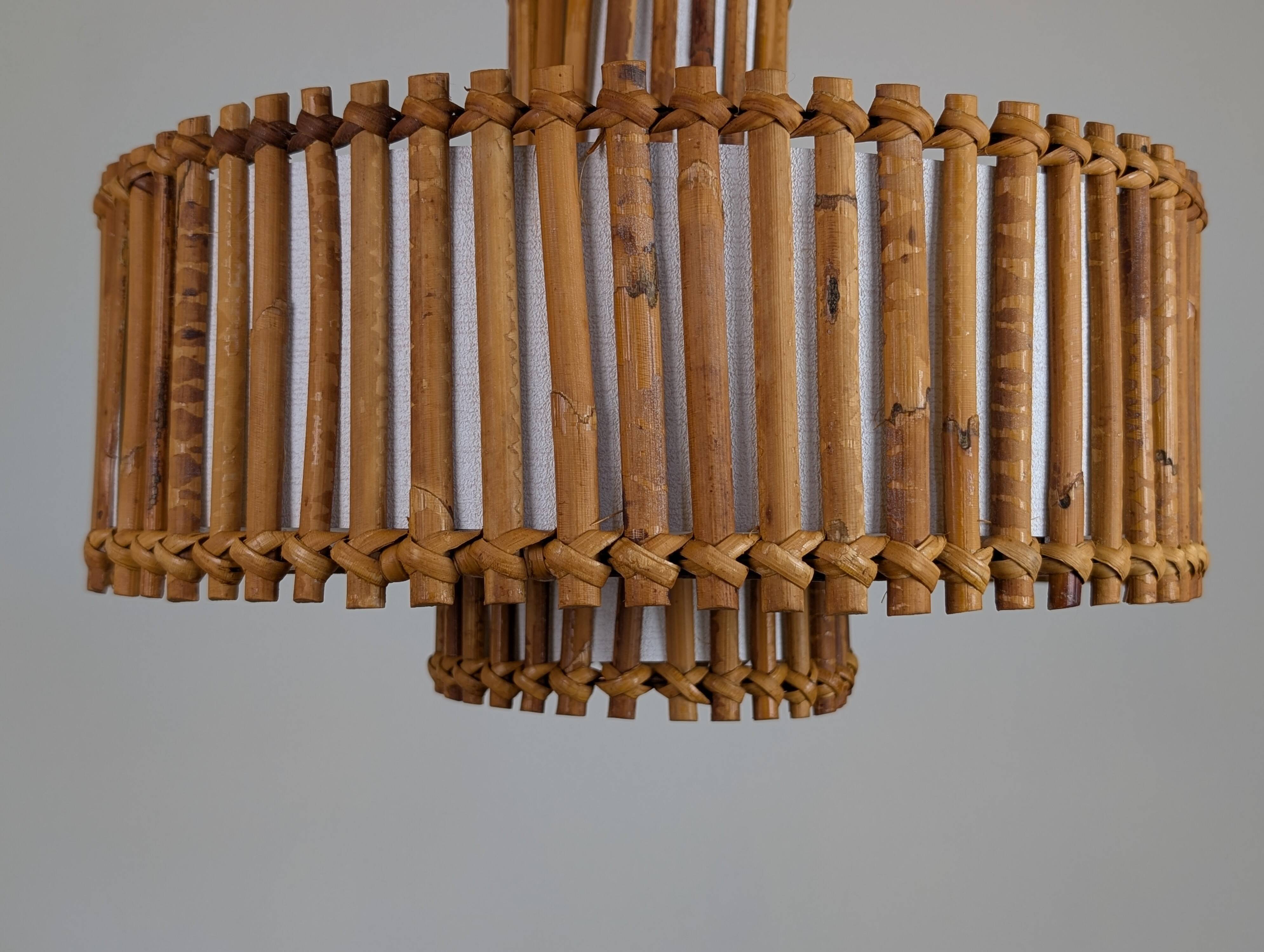 Rattan pendant light 60'