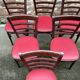 Set de 6 Chaises bistrot Brasserie bentwood bistrot chair shabby chic baumann Thonet simili cuir