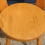5 chaises BAUMANN « MONDOR » hêtre clair