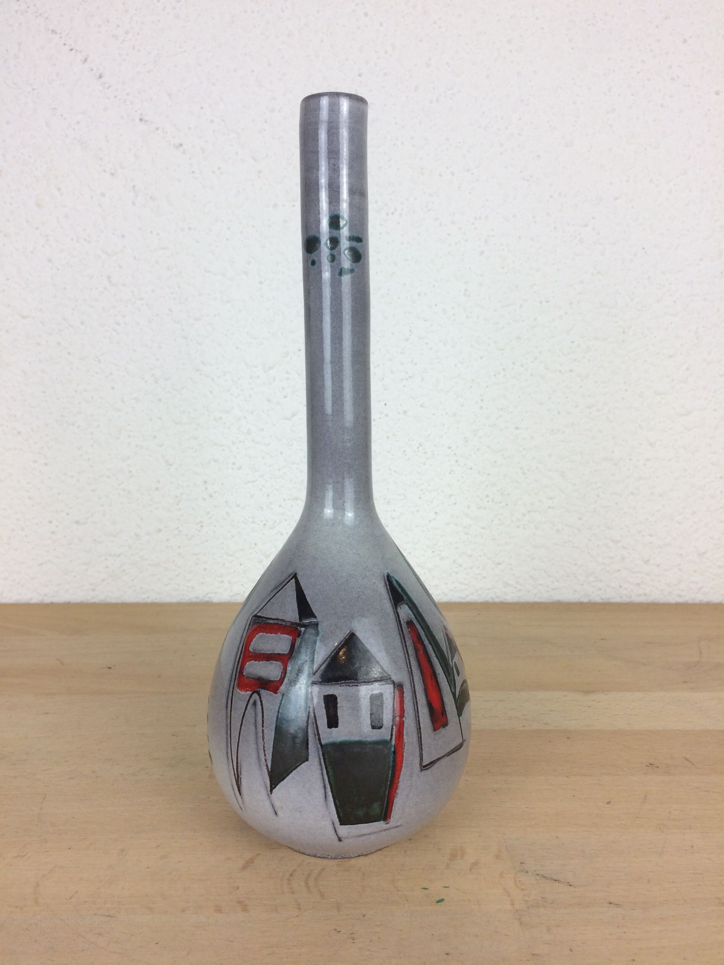 Ceramic soliflore vase 60s