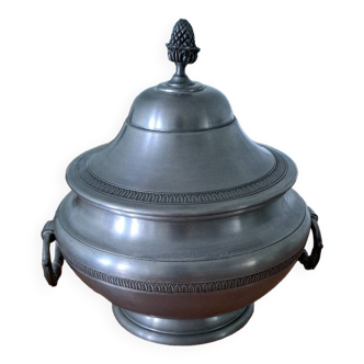 Pewter tureen