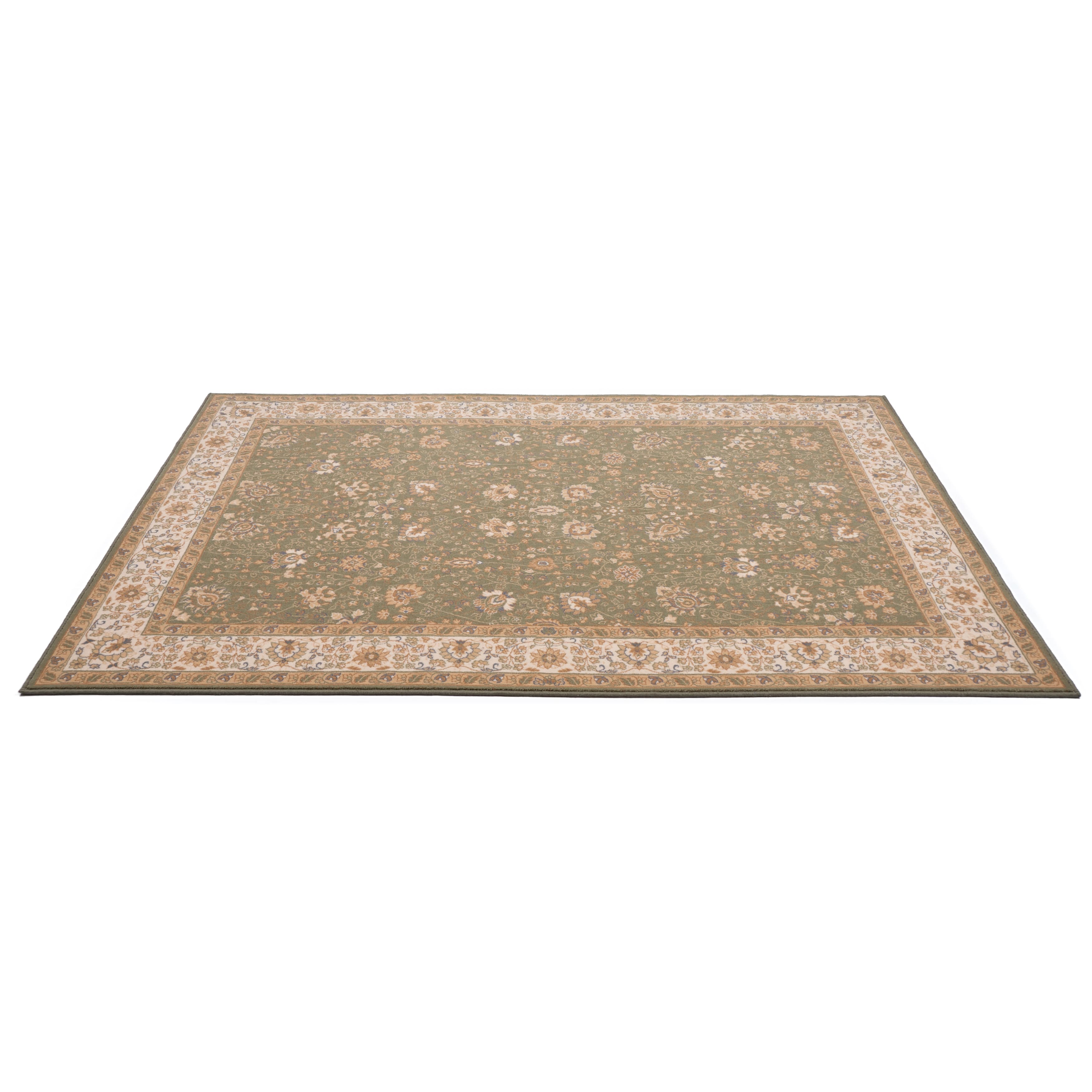Tapis oriental vert 200x300 cm en laine