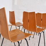 Set of 8 GA chairs by Hans Bellmann for Horgen-Glarus, Switzerland, 1960s
