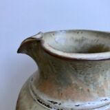 Very large pitcher / ceramic pitcher / glazed pottery 60s-70s signed
