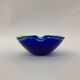 Mid century design set of 4 blue murano glass bowls , 1970's