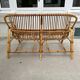 Vintage rattan bench