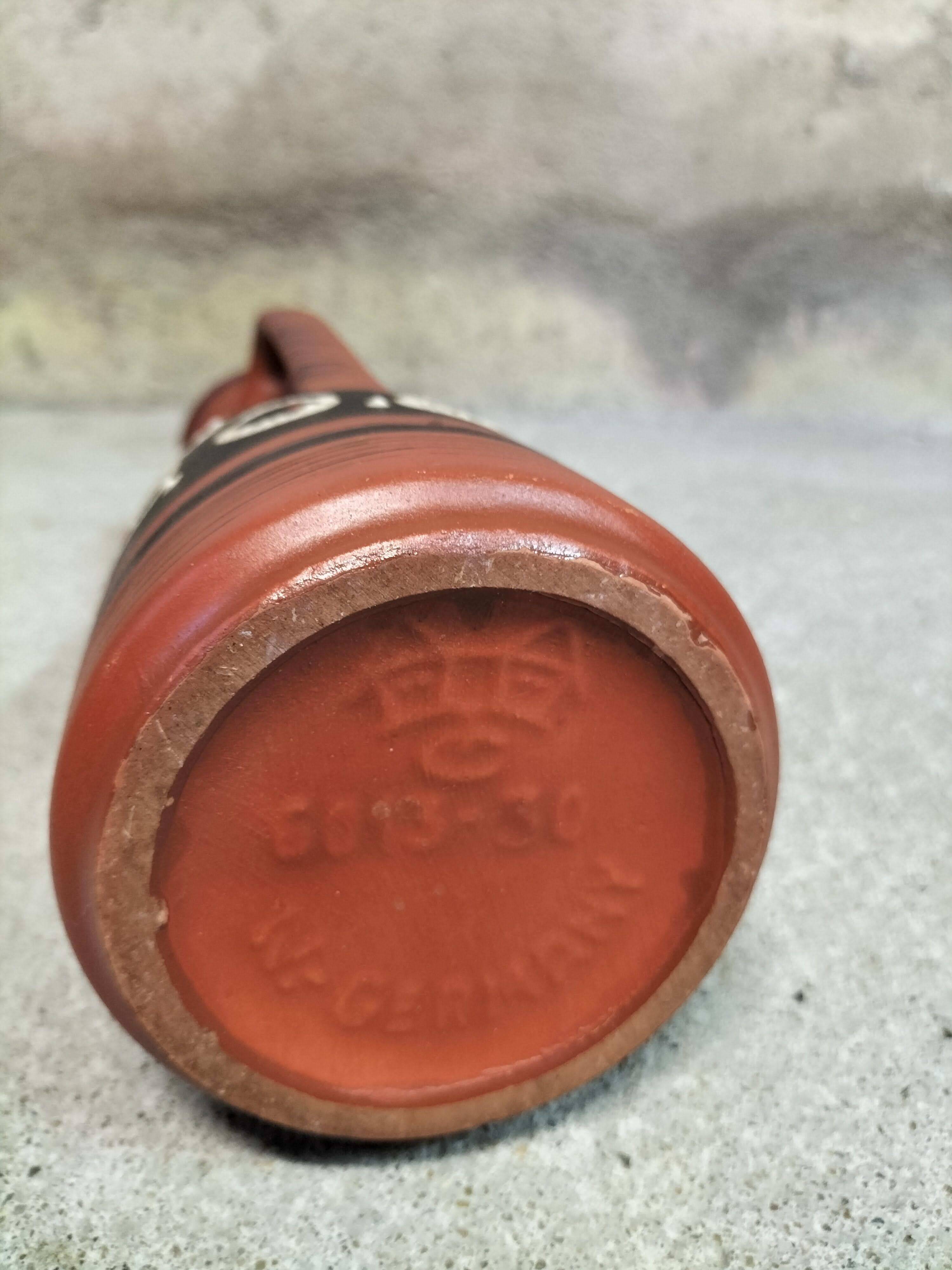 Large West Germany ceramic handled vase