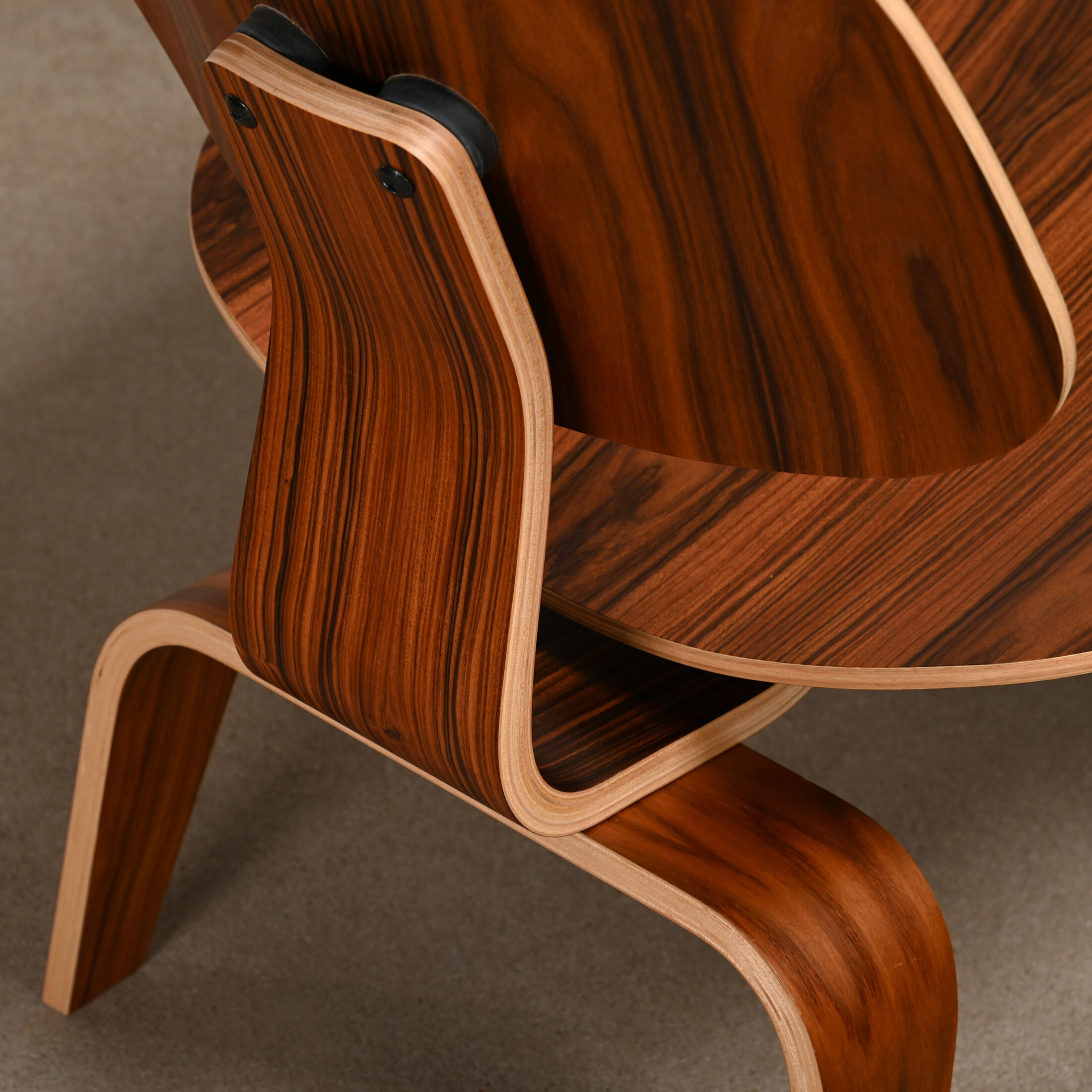 Charles & Ray Eames LCW Santos Palisander Lounge Chair for Herman Miller