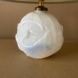 Lampe Art Déco en verre moulé / Saint Aignan