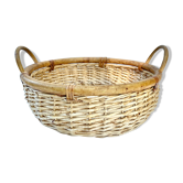 Corbeille en rotin vintage