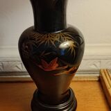 Vase en bois laqué