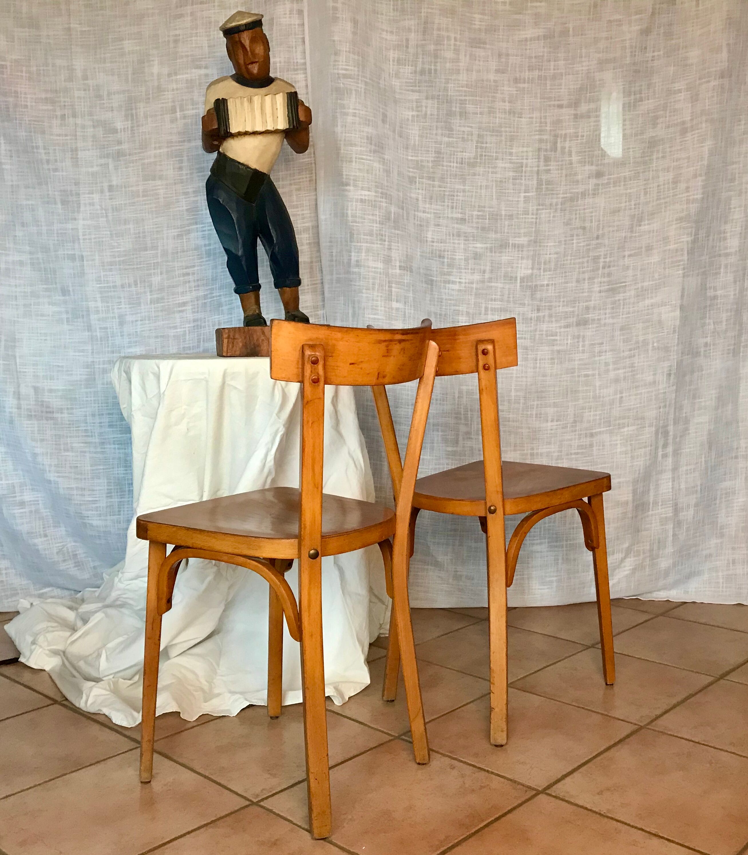 Set of 6 chairs bistro Baumann No. 55