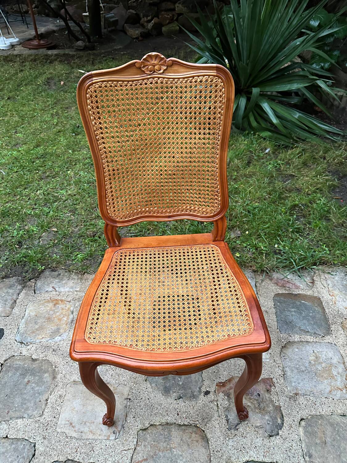 Caned chairs in Louis XV style