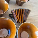 Lot Tasses & Coupelles Sarreguemines Domino